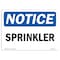 Signmission OSHA Notice, 5" Height, Sprinkler Sign, 7" X 5", Landscape OS-NS-D-57-L-18411 - alternate 1